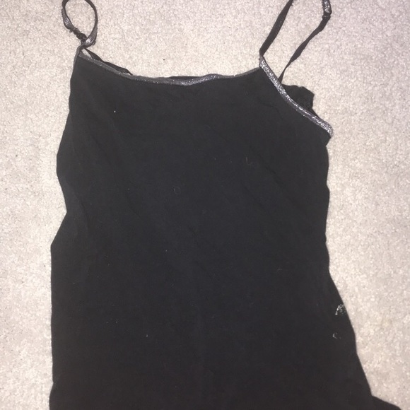 Tops - Sparkly Black Tank Top